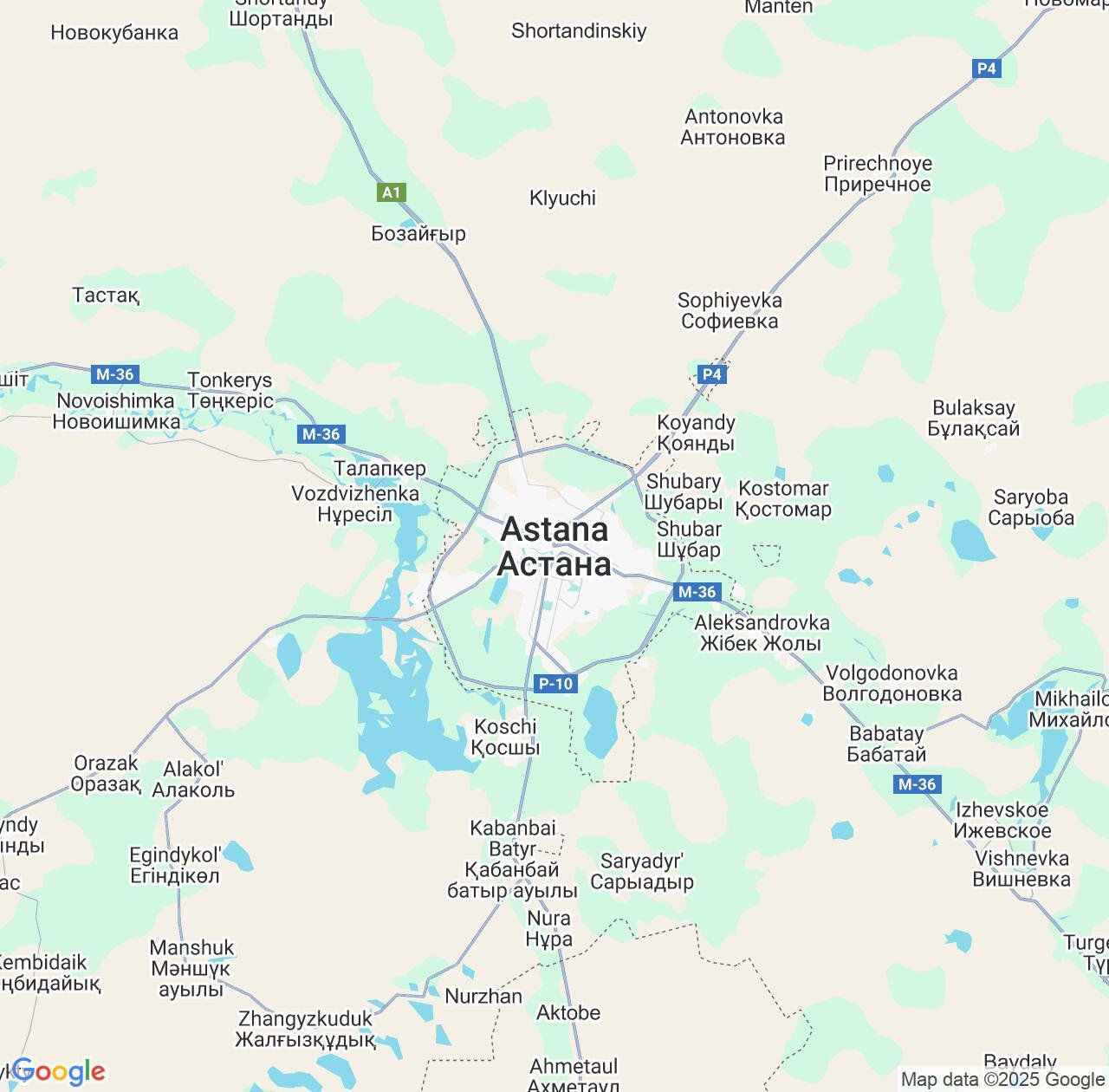 Map image for Intellectual Property Lawyers in Astana and Kazakhstan IP firms at coordinates  ; .