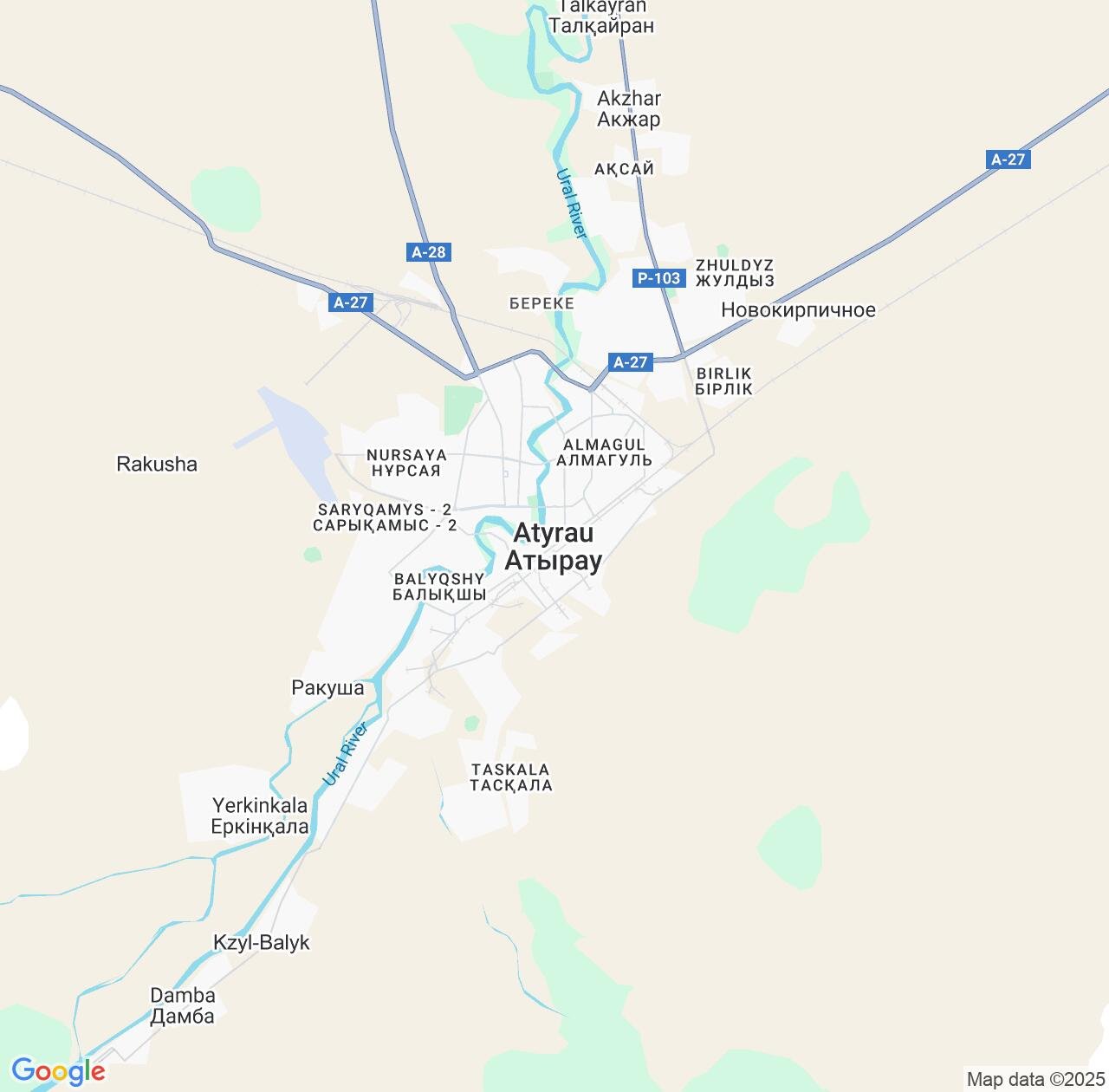 Map image for Intellectual Property Lawyers in Atyrau and Atyrau Oblisi IP firms at coordinates  ; .