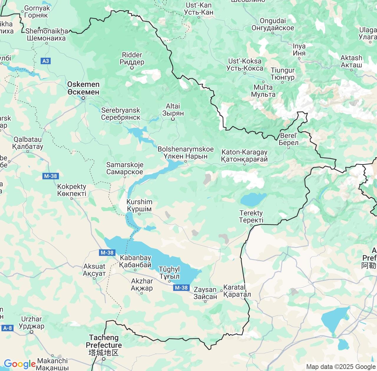 Map image for Intellectual Property Lawyers in East Kazakhstan and Kazakhstan IP firms at coordinates  ; .
