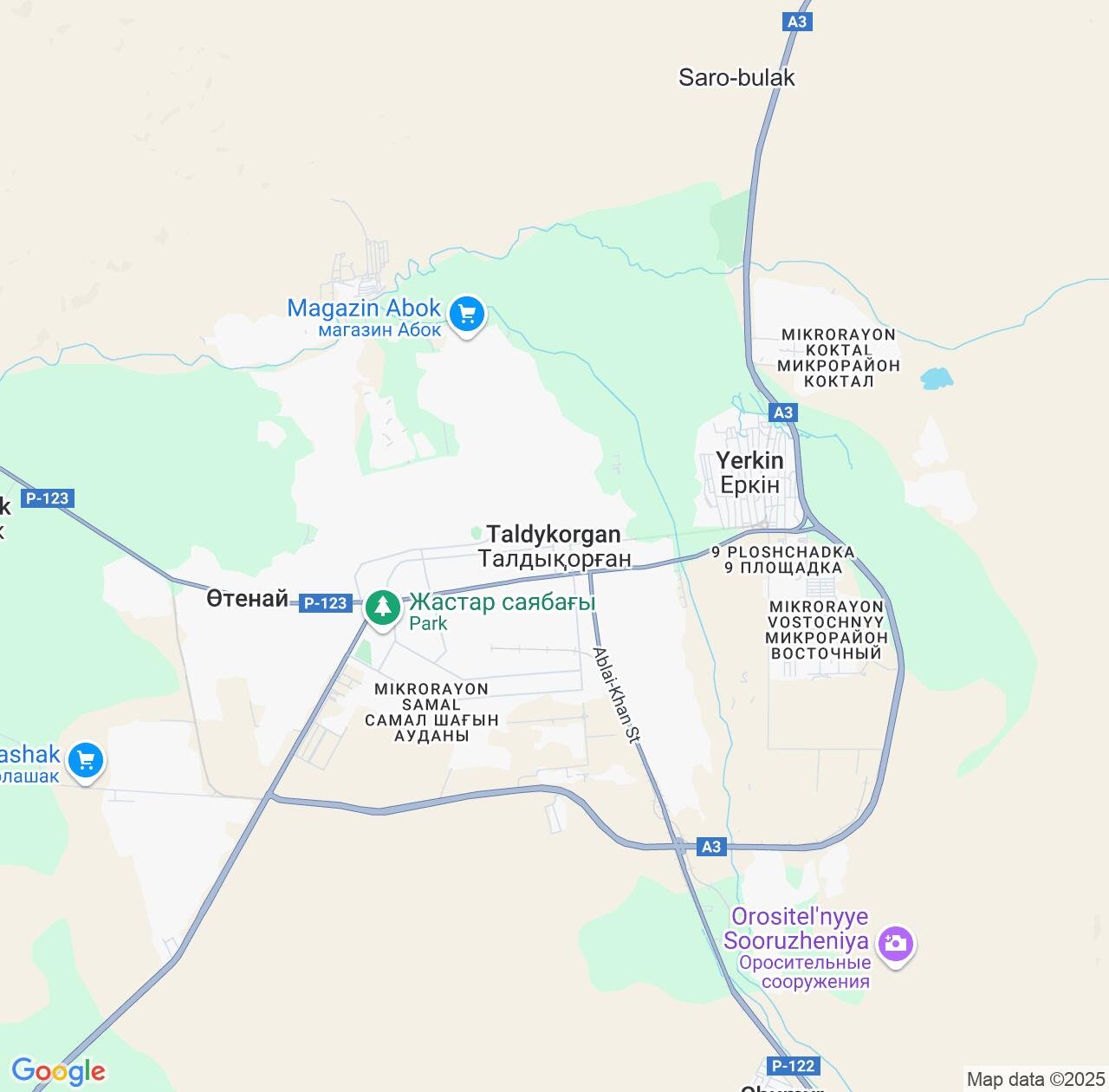 Map image for Intellectual Property Lawyers in Taldykorgan and Jetisu Region IP firms at coordinates  ; .