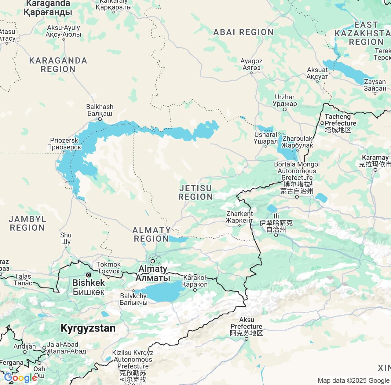 Map image for Intellectual Property Lawyers in Jetisu Region and Kazakhstan IP firms at coordinates  ; .