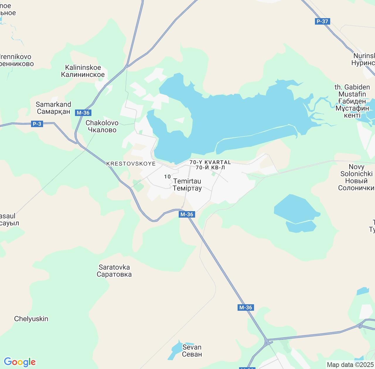 Map image for Intellectual Property Lawyers in Temirtau and Karaganda IP firms at coordinates  ; .