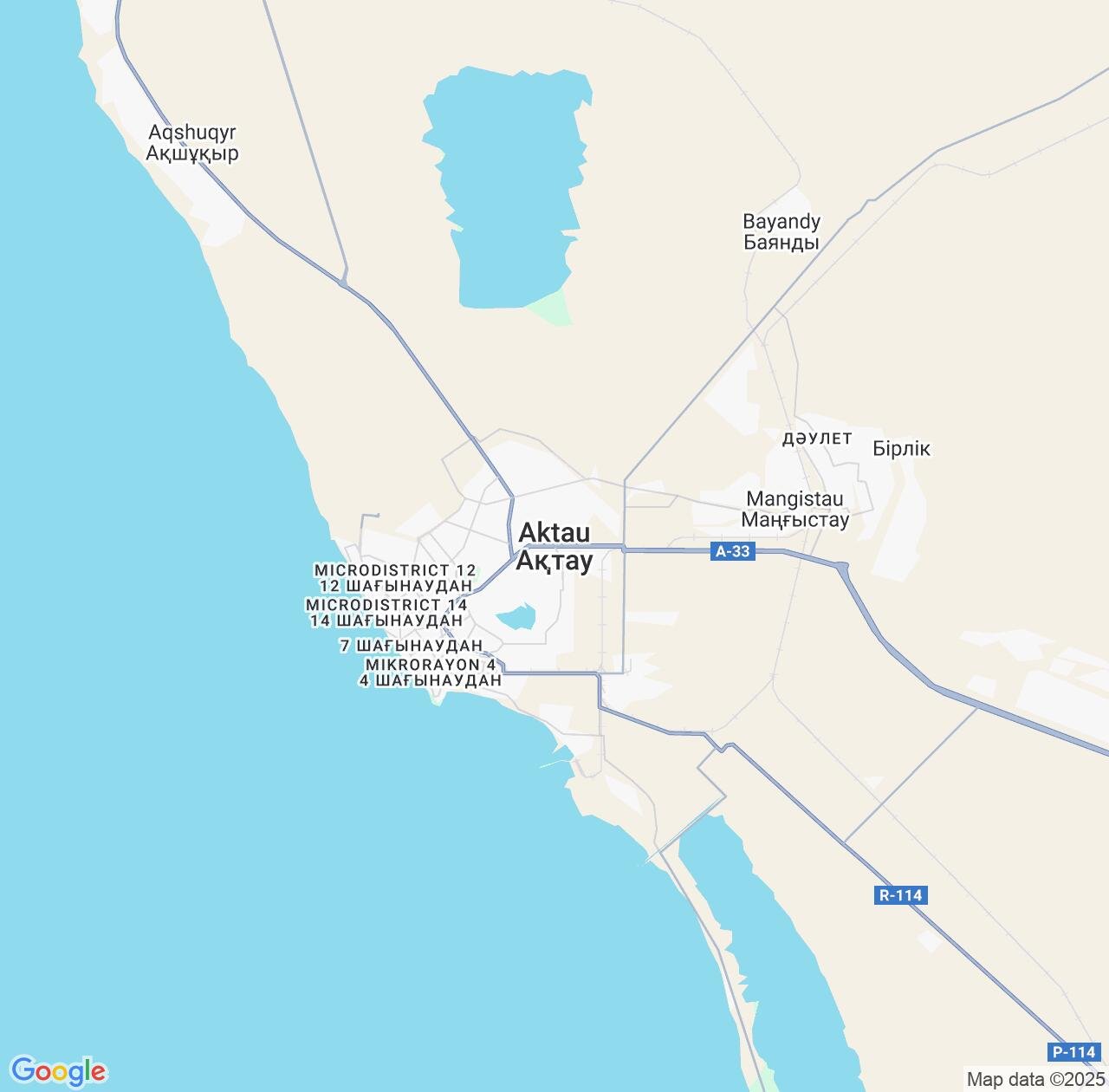 Map image for Intellectual Property Lawyers in Shevchenko and Mangghystaū IP firms at coordinates  ; .