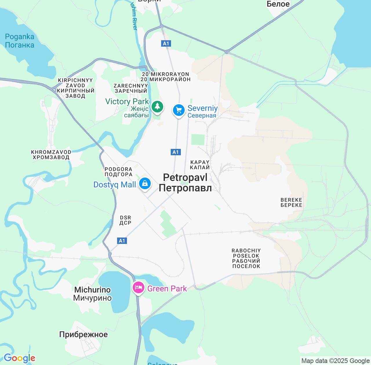 Map image for Intellectual Property Lawyers in Petropavl and North Kazakhstan IP firms at coordinates  ; .