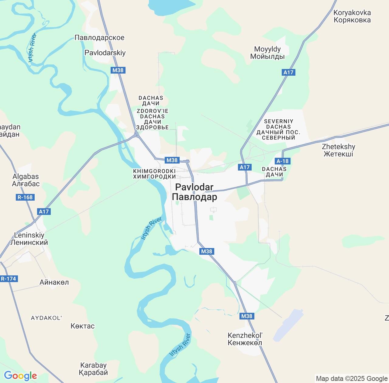 Map image for Intellectual Property Lawyers in Pavlodar and Pavlodar Region IP firms at coordinates  ; .