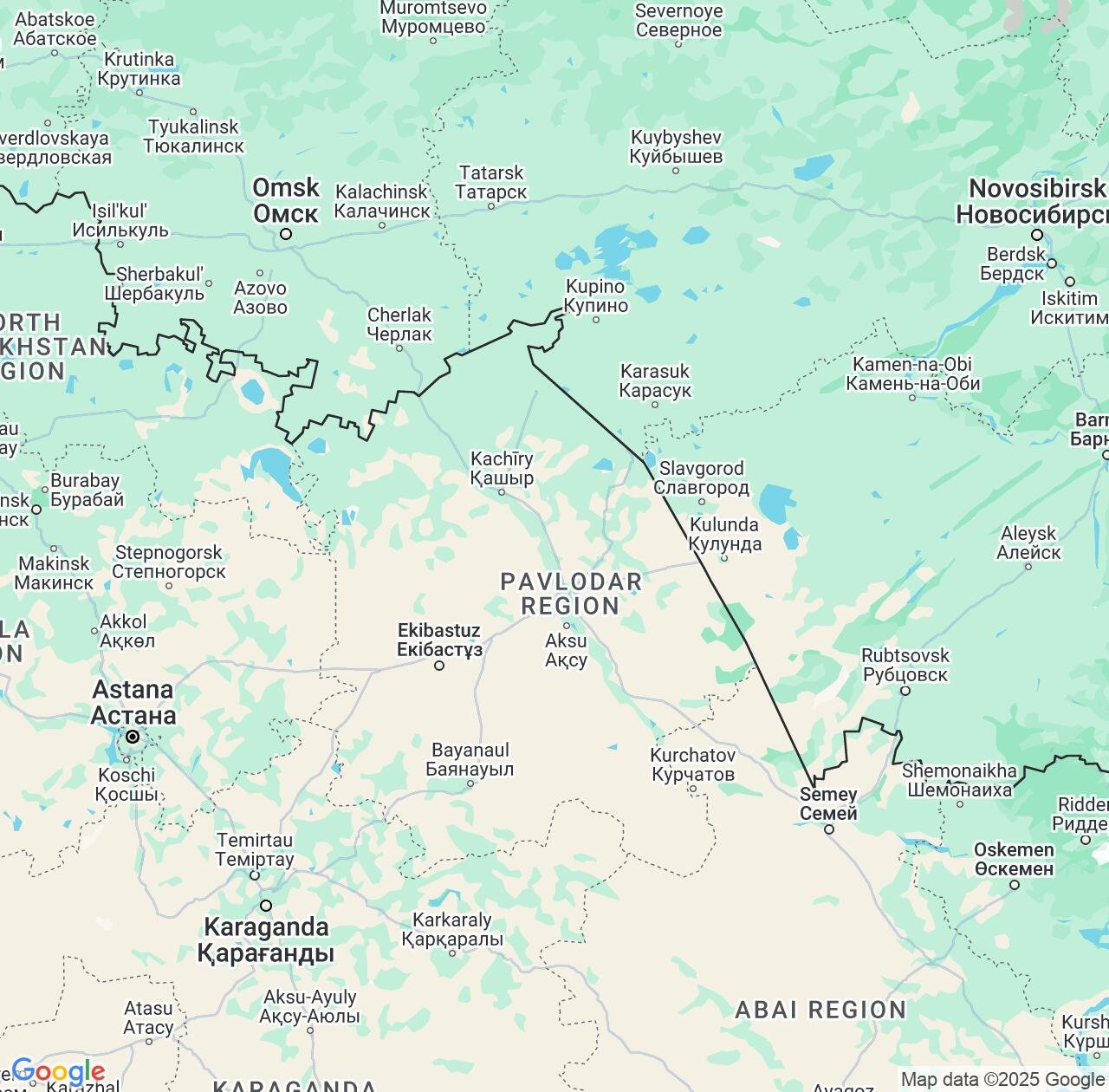 Map image for Intellectual Property Lawyers in Pavlodar Region and Kazakhstan IP firms at coordinates  ; .