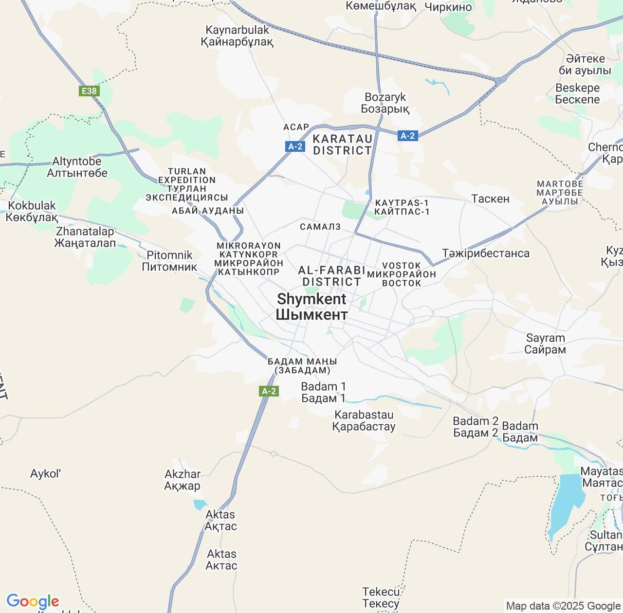 Map image for Intellectual Property Lawyers in Shymkent and Kazakhstan IP firms at coordinates  ; .