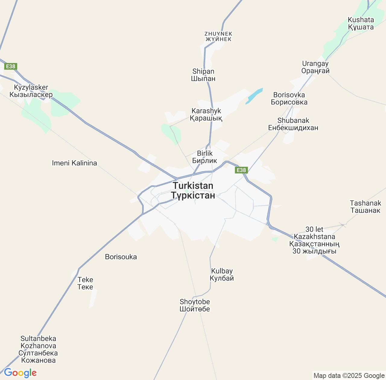 Map image for Intellectual Property Lawyers in Turkestan and Turkistan IP firms at coordinates  ; .