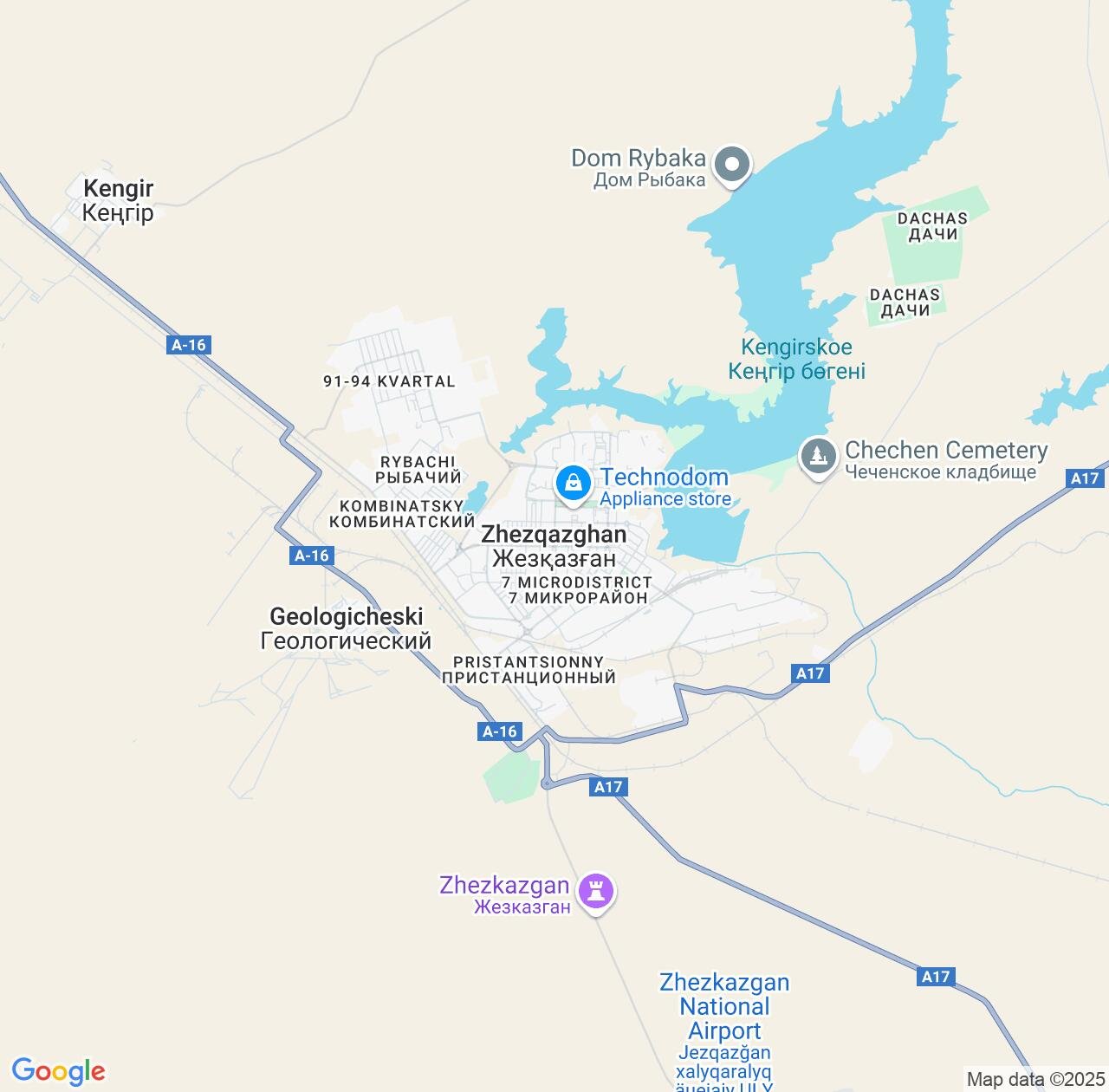 Map image for Intellectual Property Lawyers in Zhezqazghan and Ulytau Region IP firms at coordinates  ; .