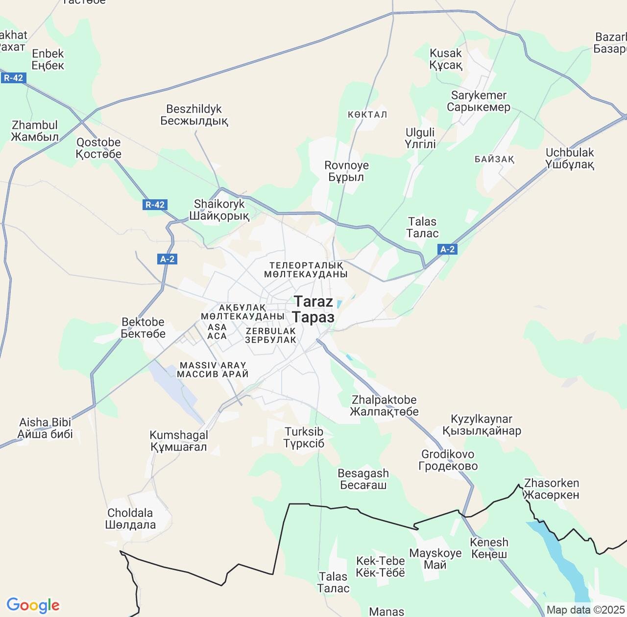 Map image for Intellectual Property Lawyers in Taraz and Zhambyl IP firms at coordinates  ; .