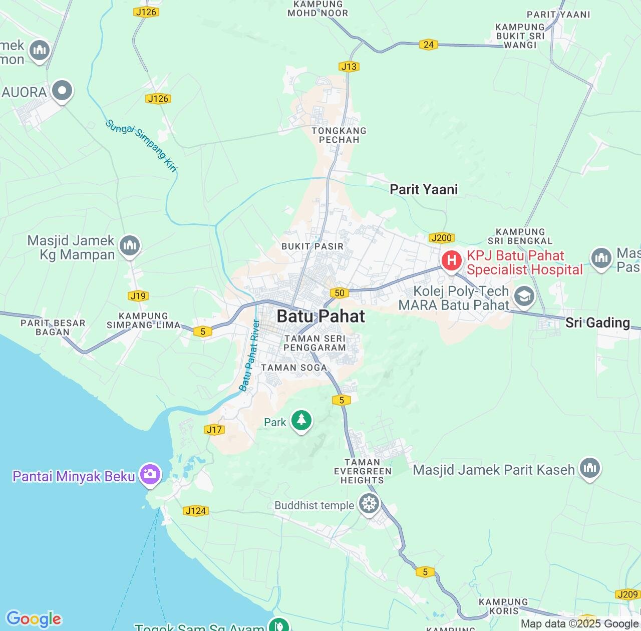 Map image for Intellectual Property Lawyers in Batu Pahat and Johor IP firms at coordinates  ; .