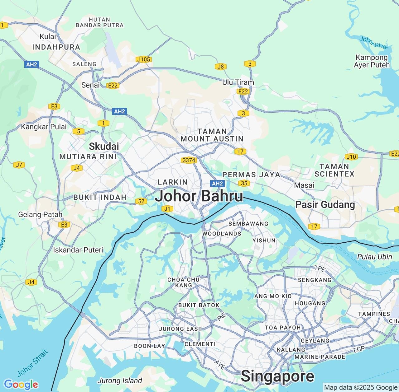 Map image for Intellectual Property Lawyers in Johor Bahru and Johor IP firms at coordinates  ; .