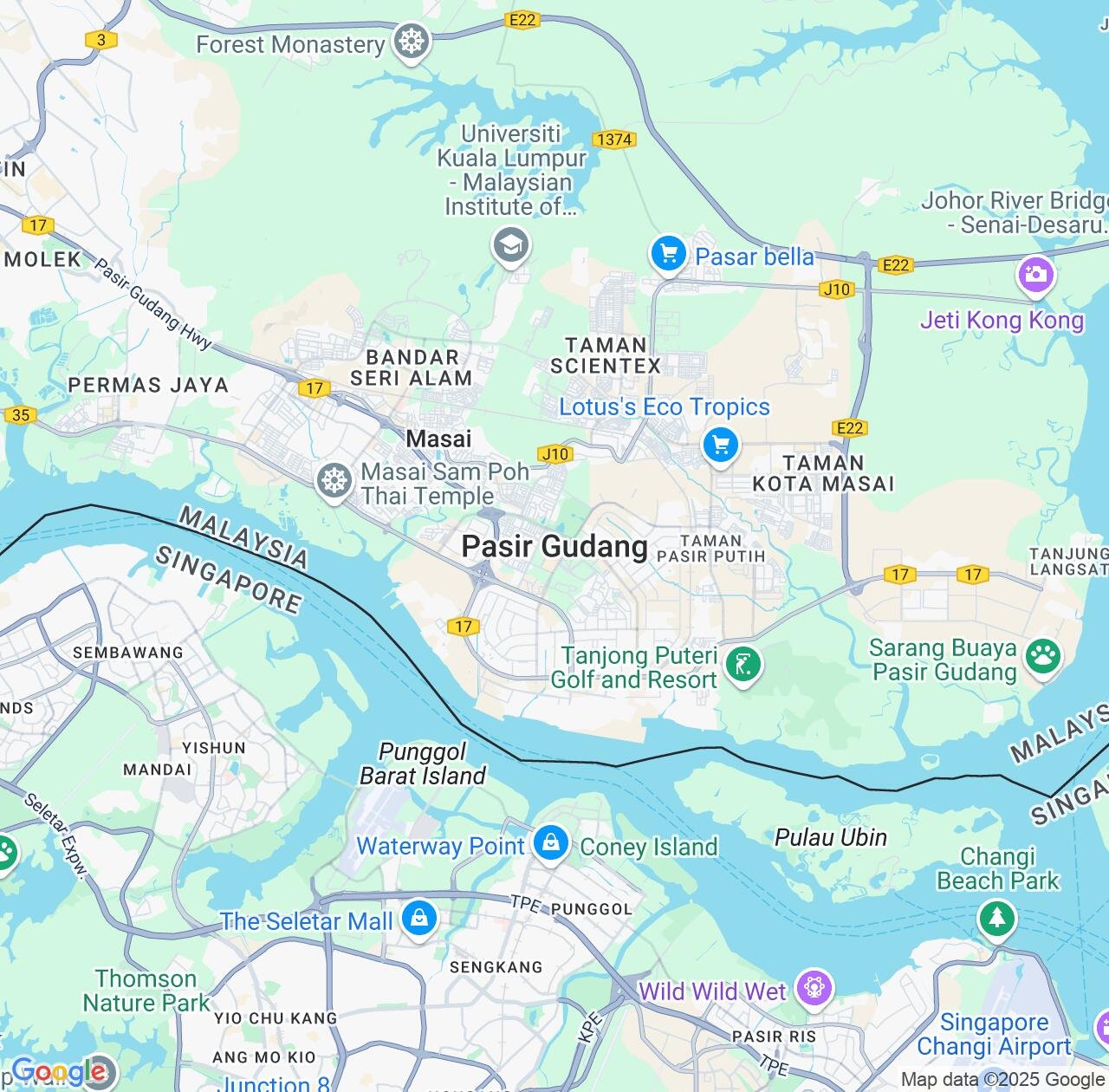 Map image for Intellectual Property Lawyers in Pasir Gudang and Johor IP firms at coordinates  ; .