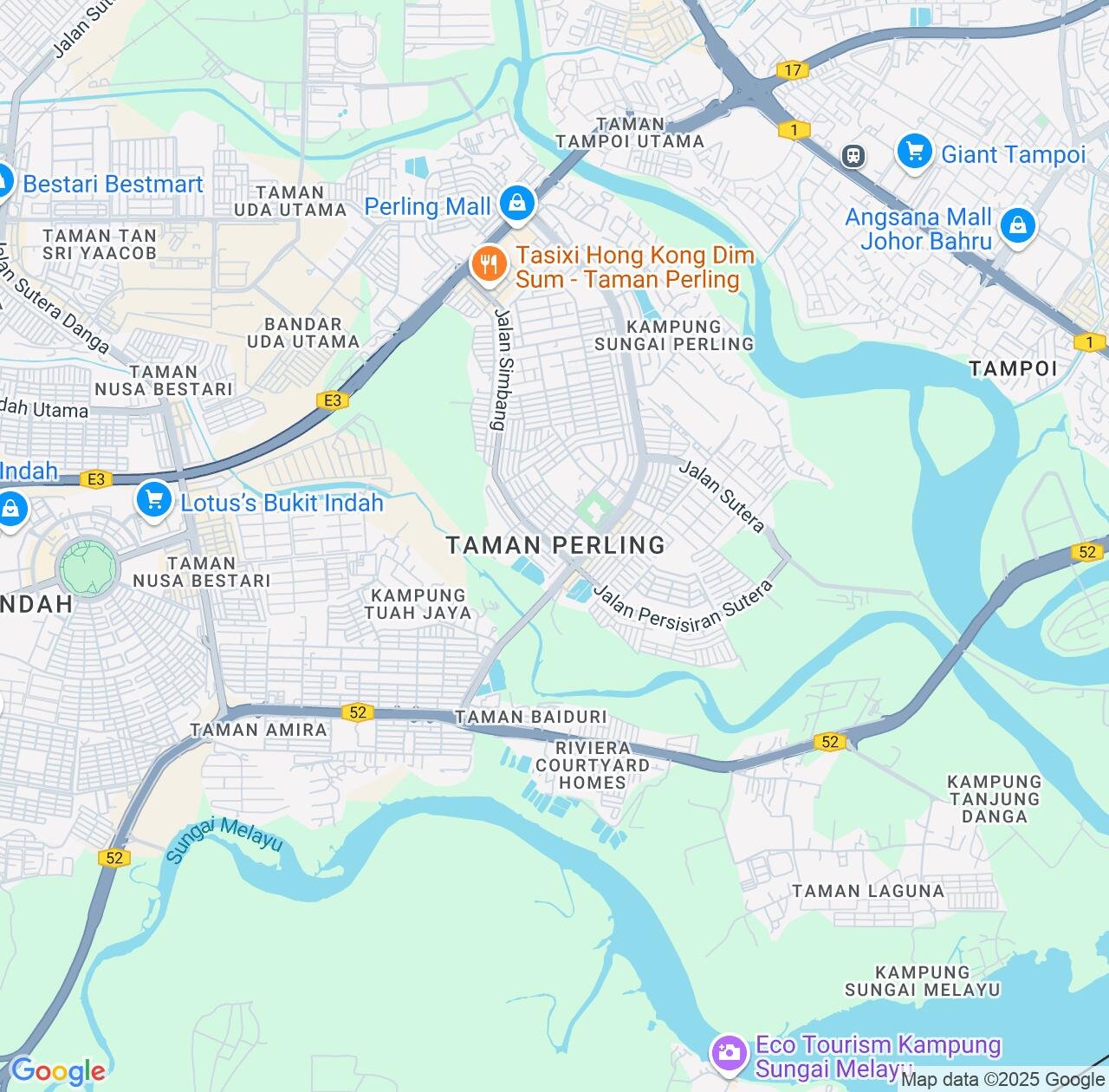 Map image for Intellectual Property Lawyers in Perling and Johor IP firms at coordinates  ; .