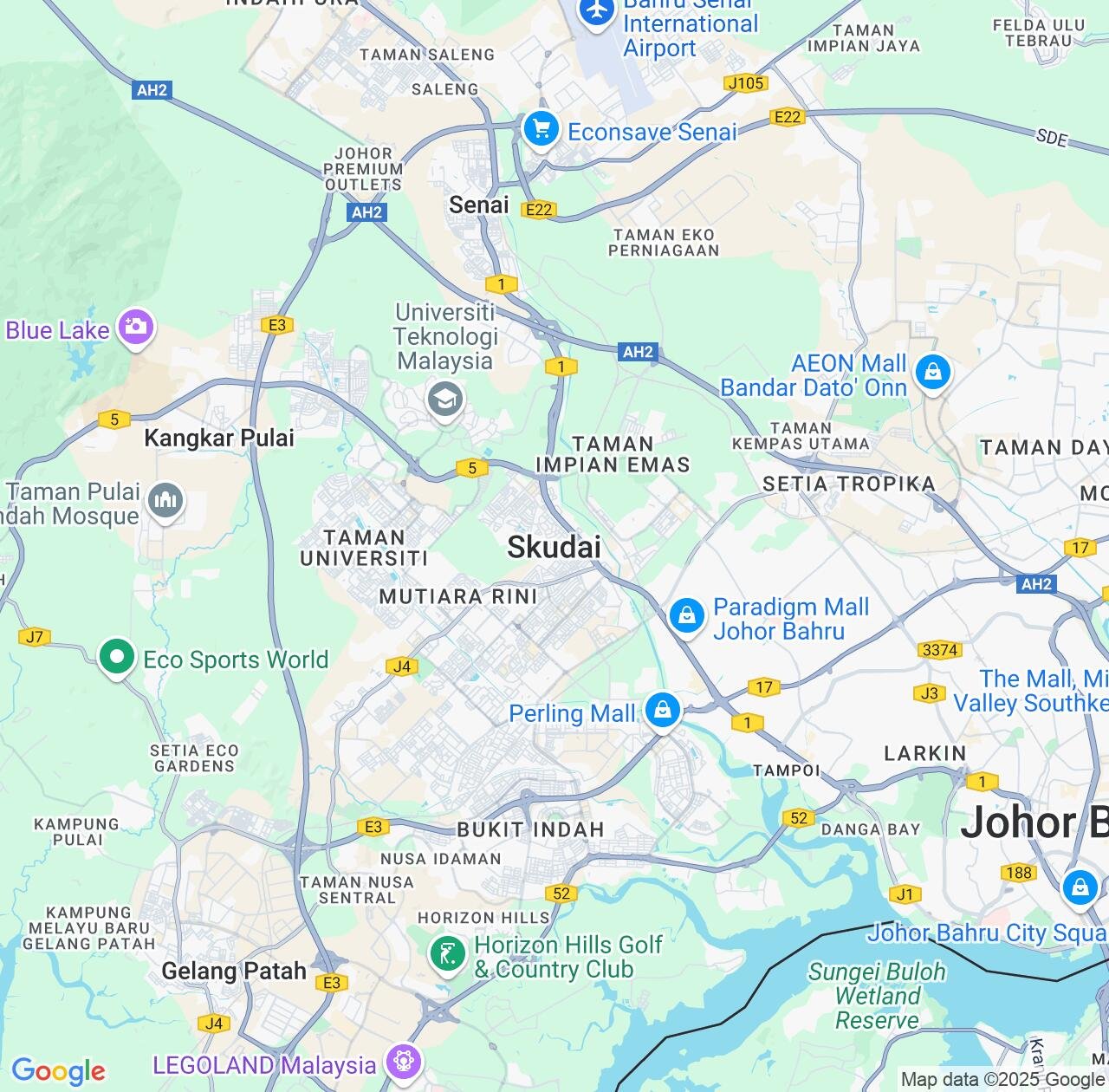 Map image for Intellectual Property Lawyers in Skudai and Johor IP firms at coordinates  ; .