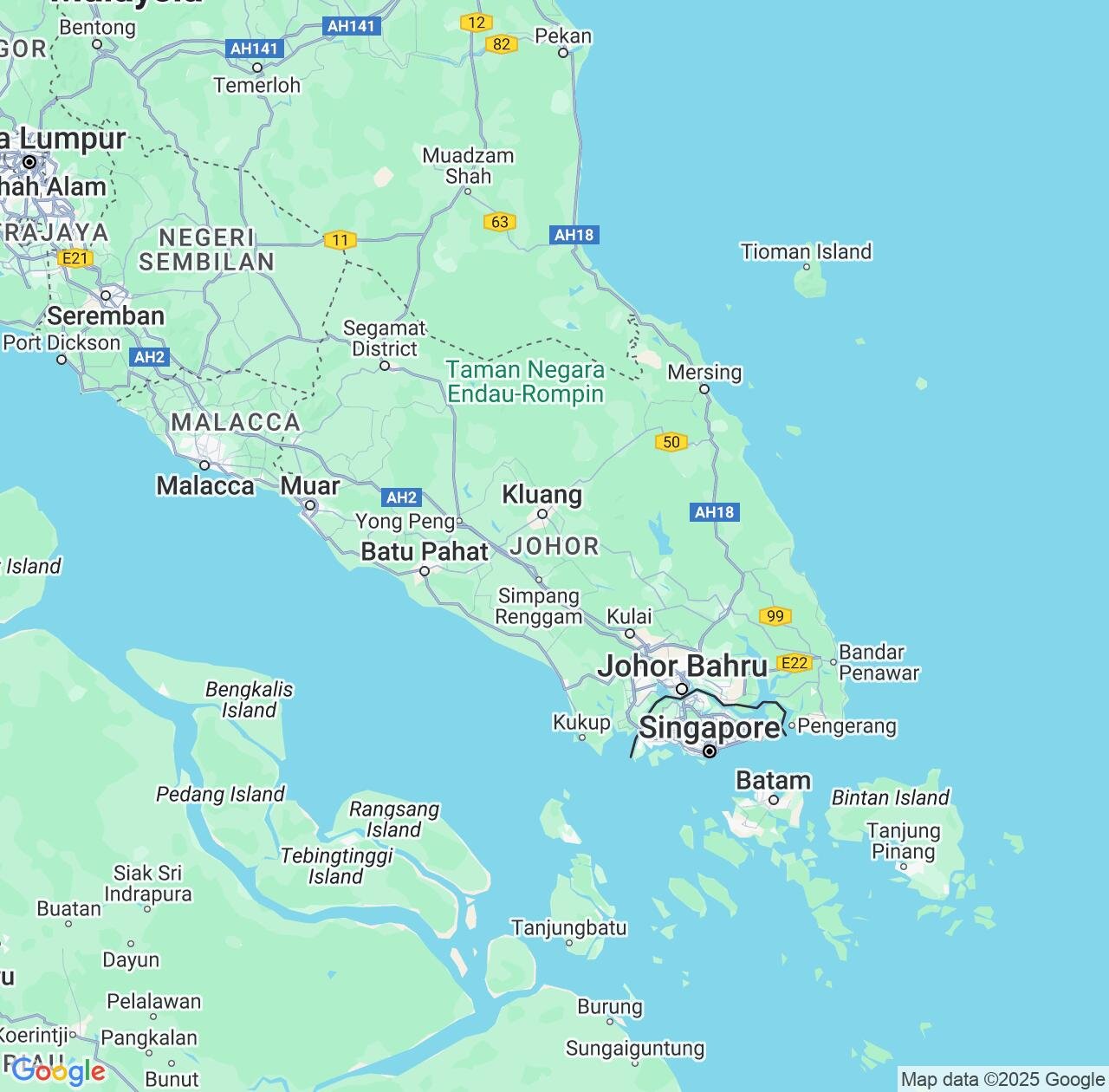 Map image for Intellectual Property Lawyers in Johor and Malaysia IP firms at coordinates  ; .