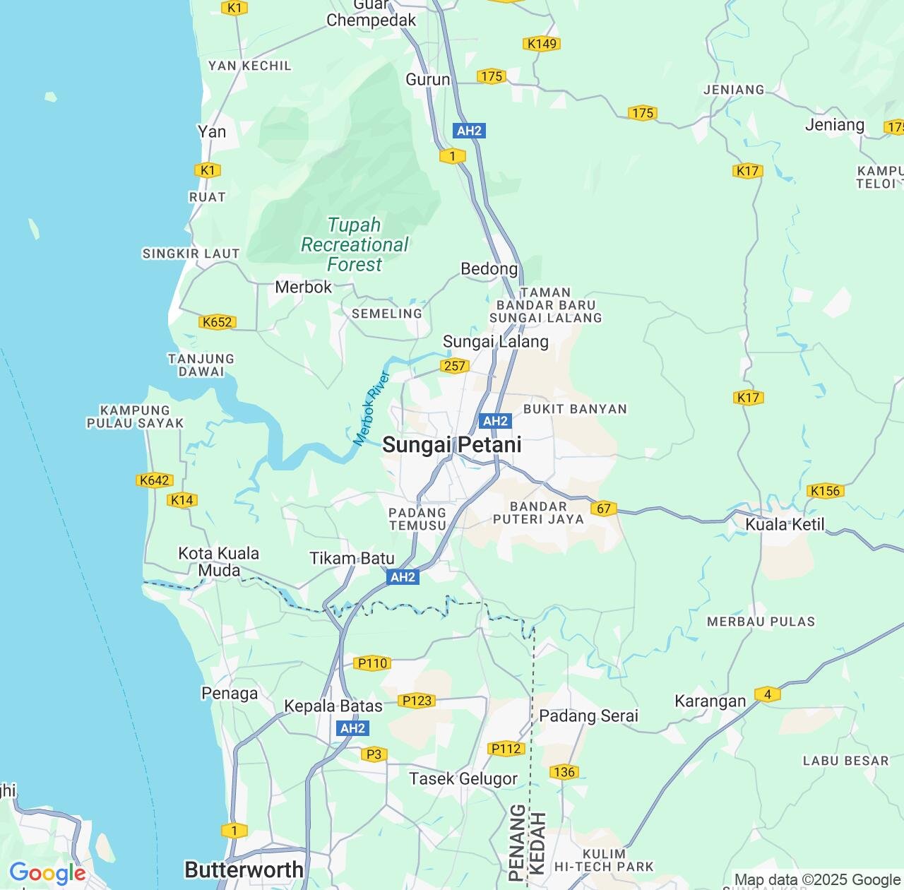 Map image for Intellectual Property Lawyers in Sungai Petani and Kedah IP firms at coordinates  ; .