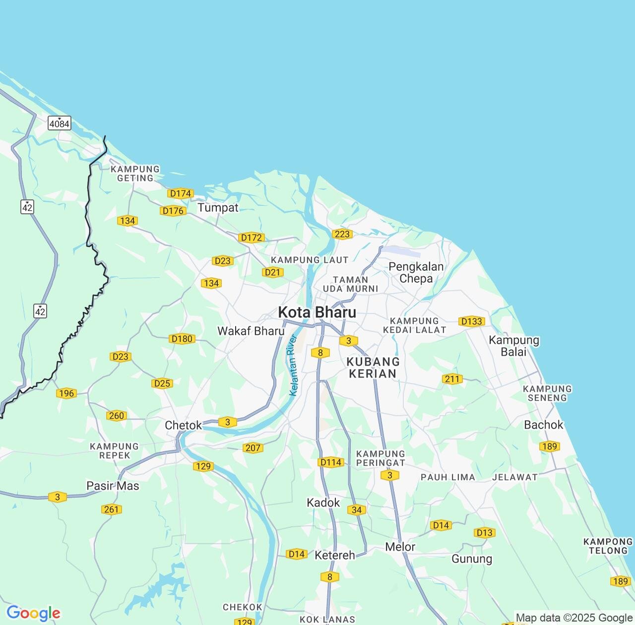 Map image for Intellectual Property Lawyers in Kota Bharu and Kelantan IP firms at coordinates  ; .