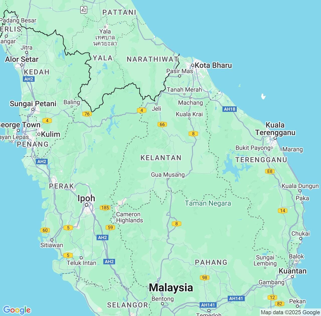 Map image for Intellectual Property Lawyers in Kelantan and Malaysia IP firms at coordinates  ; .