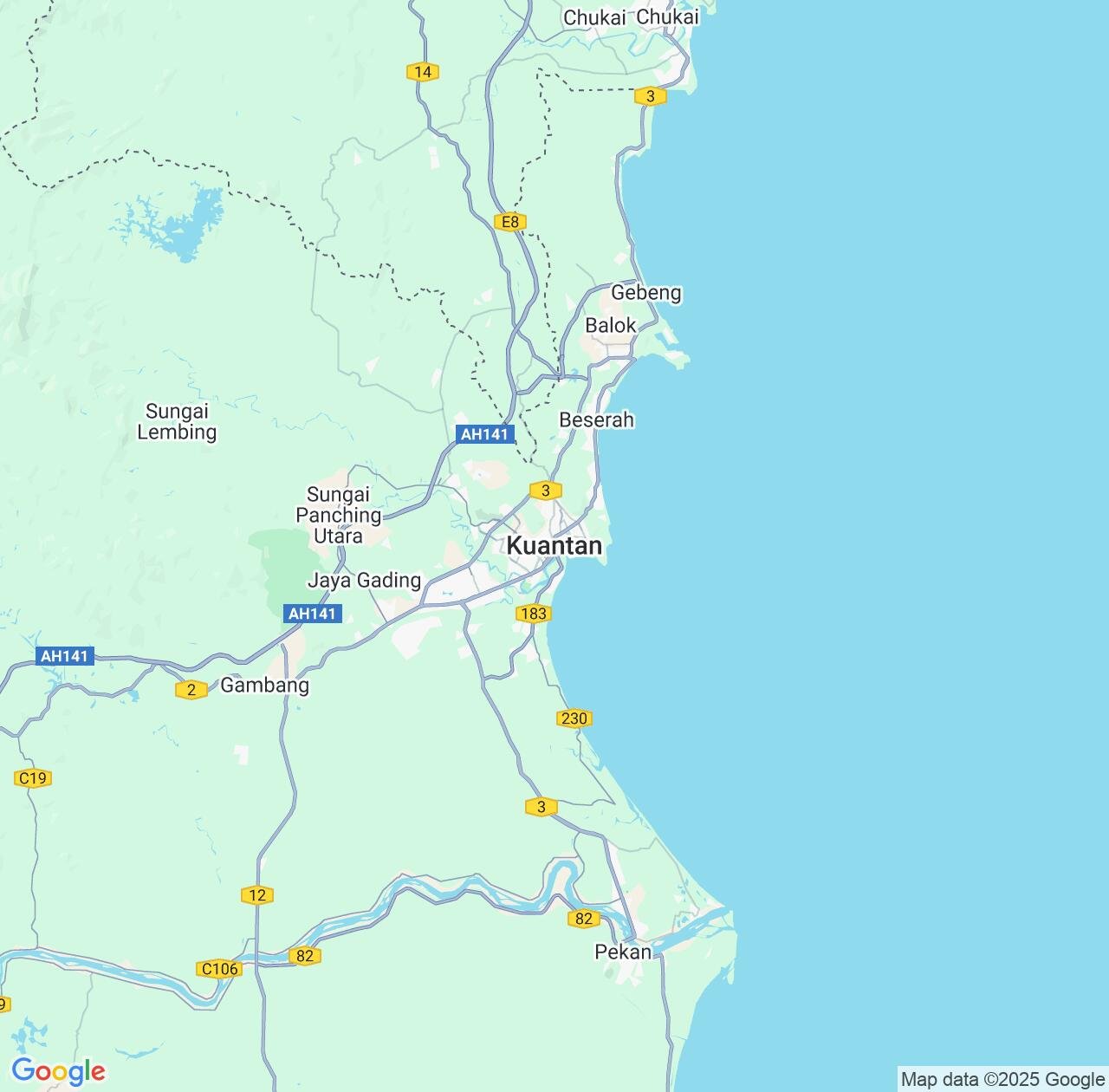 Map image for Intellectual Property Lawyers in Kuantan and Pahang IP firms at coordinates  ; .
