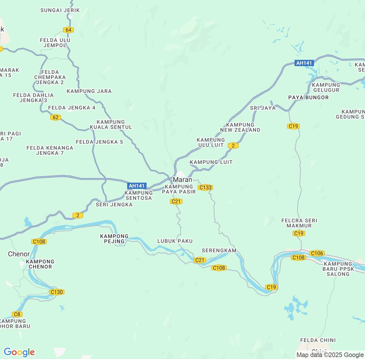 Map image for Intellectual Property Lawyers in Maran and Pahang IP firms at coordinates  ; .