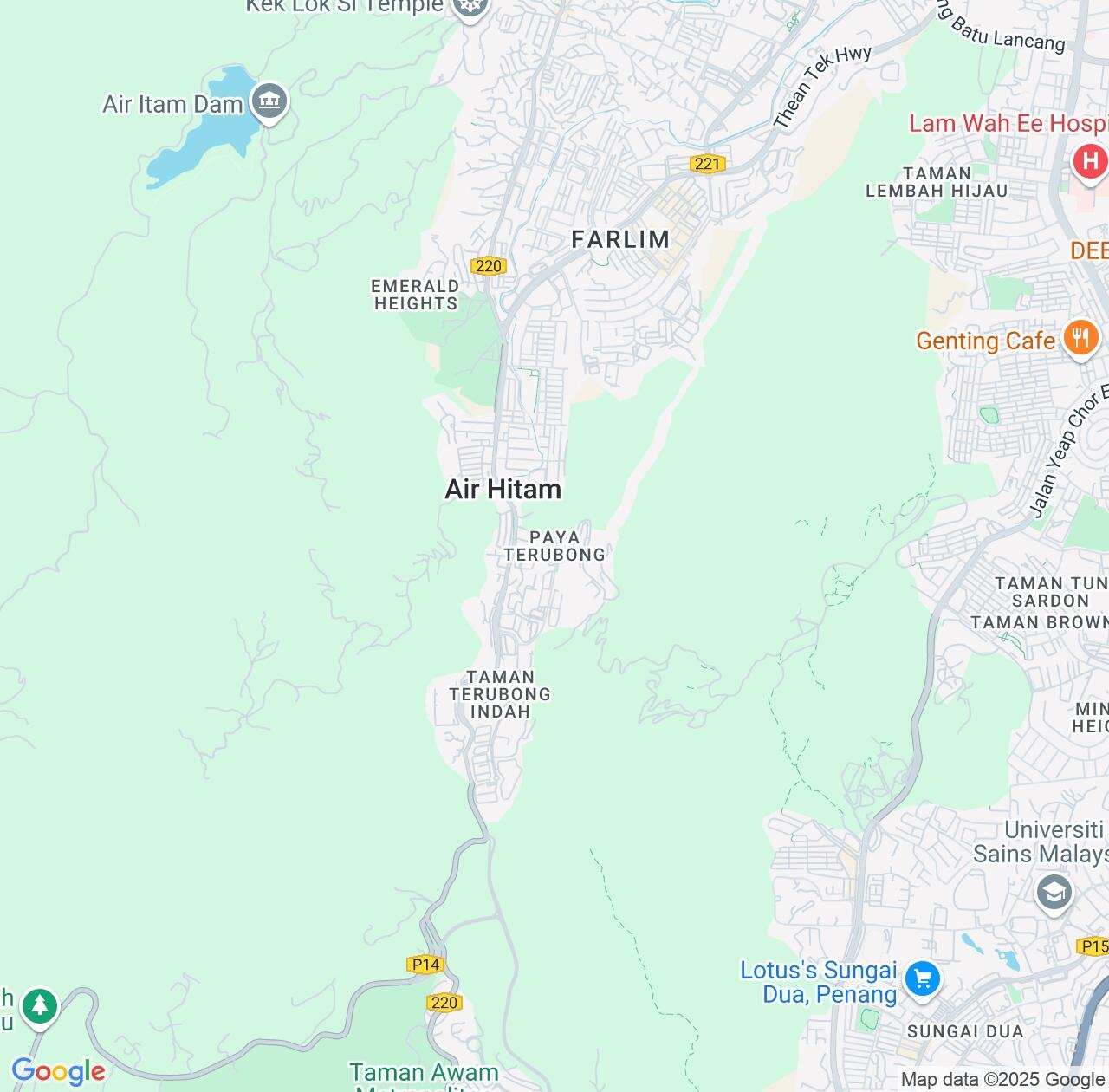 Map image for Intellectual Property Lawyers in Paya Terubong and Penang IP firms at coordinates  ; .