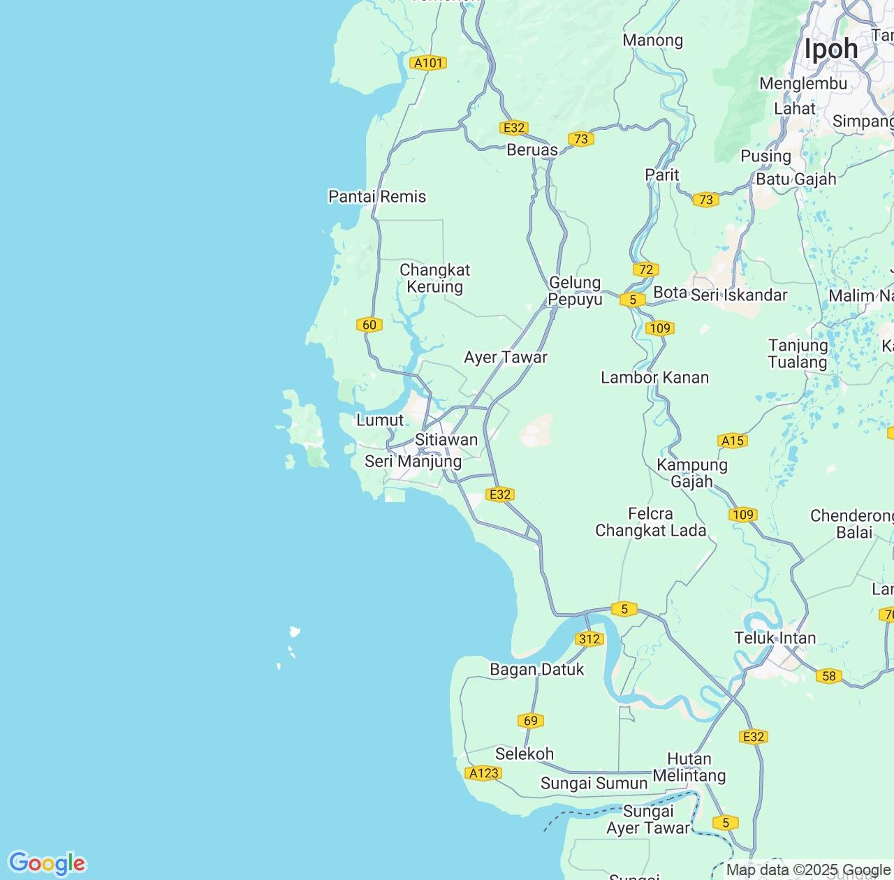 Map image for Intellectual Property Lawyers in Sitiawan and Perak IP firms at coordinates  ; .