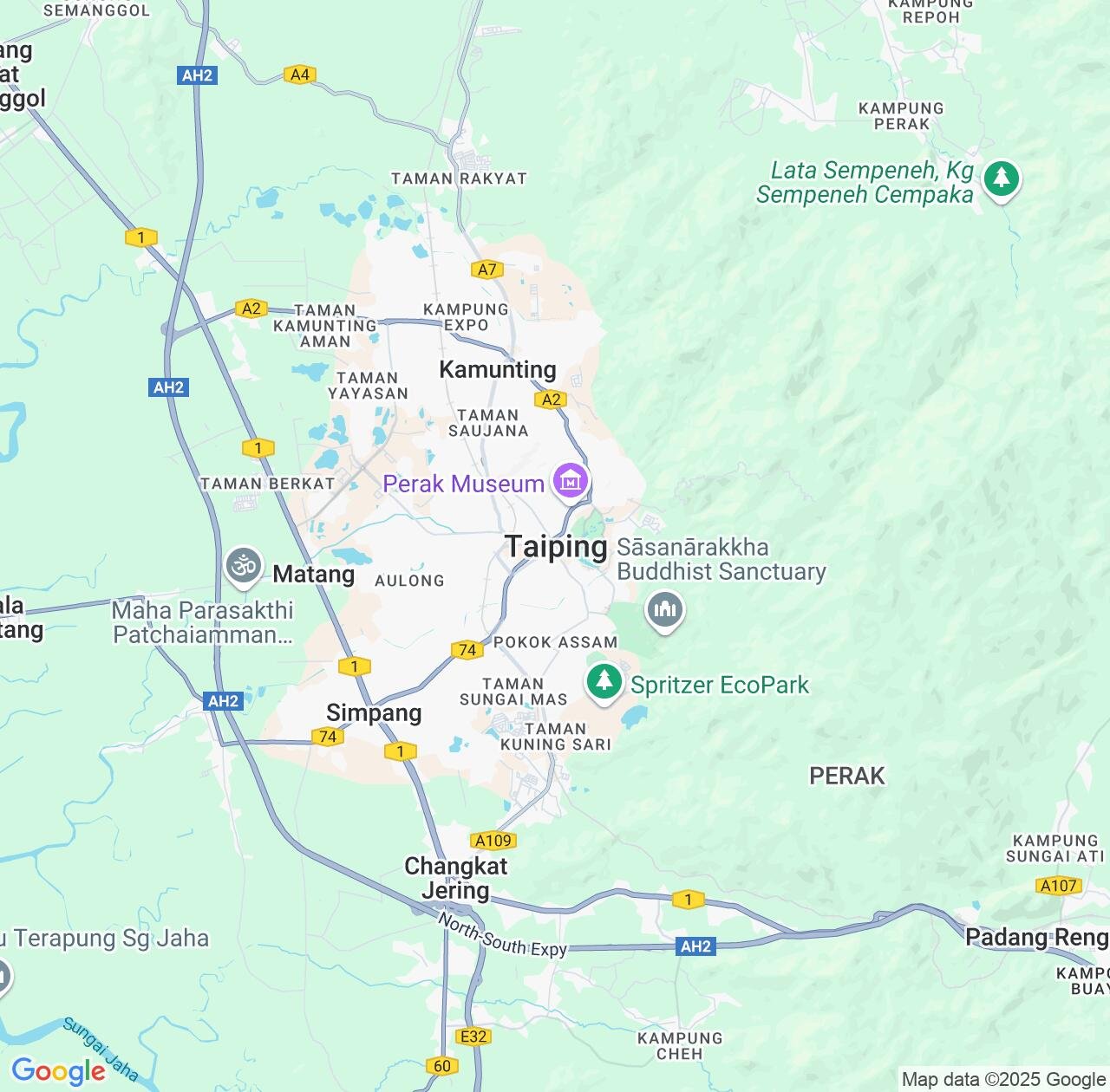 Map image for Intellectual Property Lawyers in Taiping and Perak IP firms at coordinates  ; .