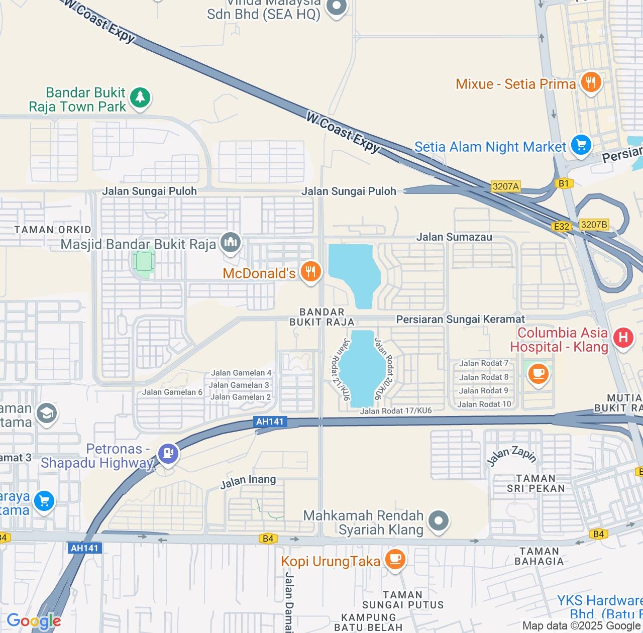 Map image for Intellectual Property Lawyers in Bandar Bukit Raja and Selangor IP firms at coordinates  ; .
