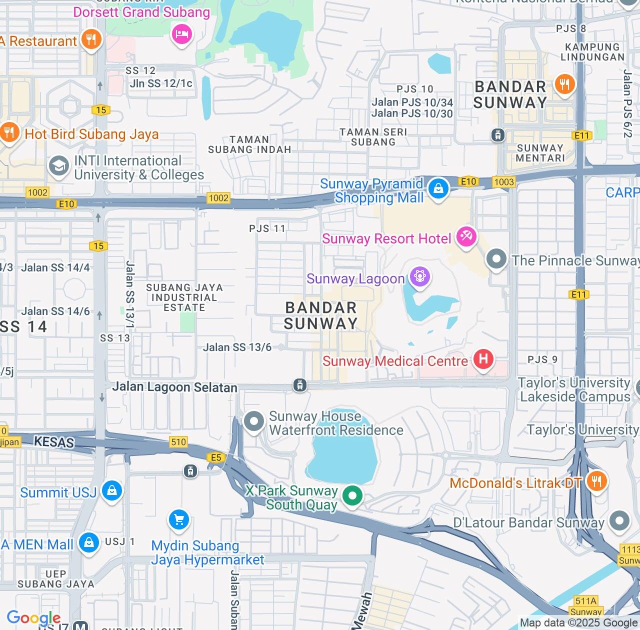 Map image for Intellectual Property Lawyers in Bandar Sunway and Selangor IP firms at coordinates  ; .