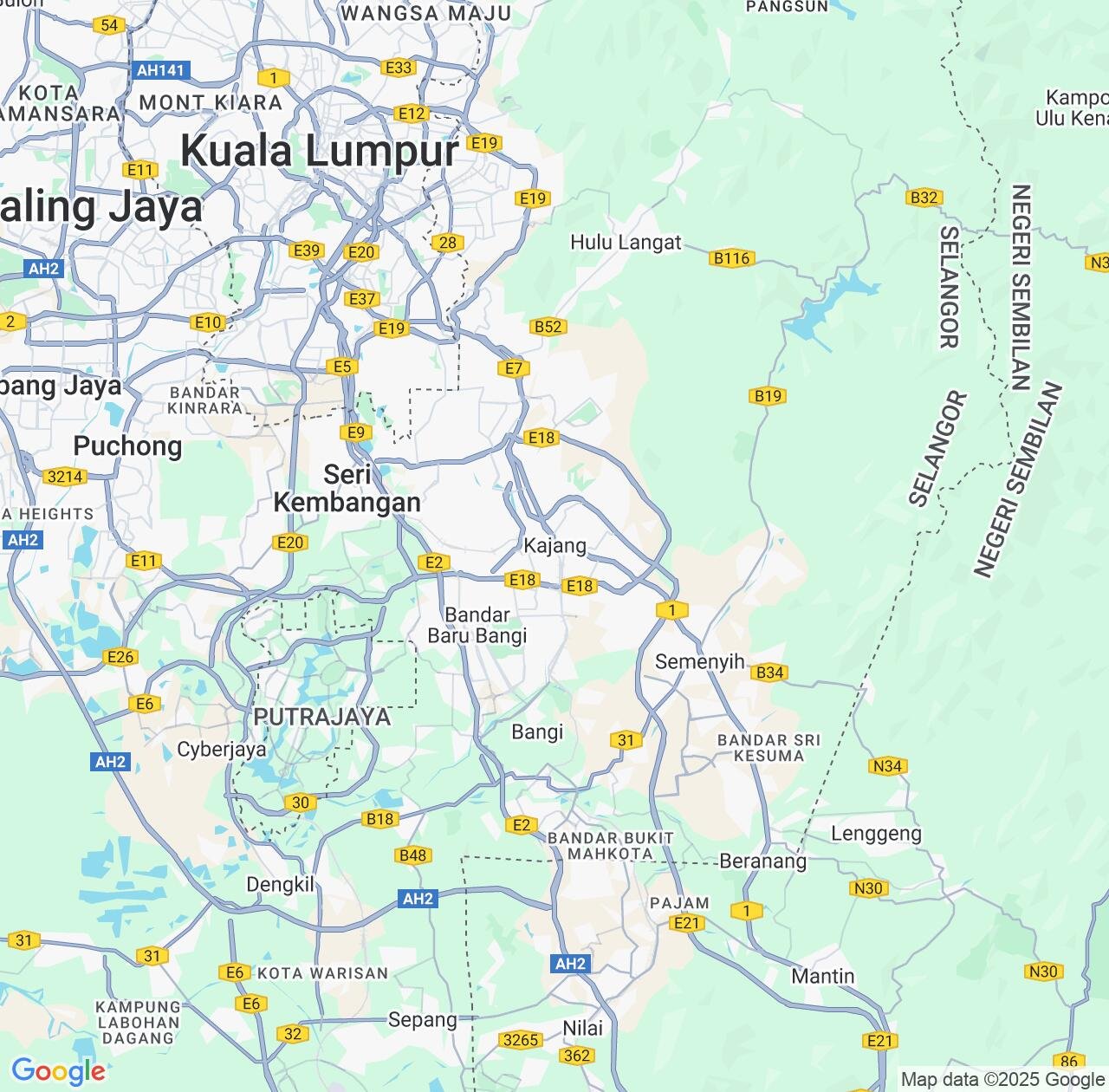 Map image for Intellectual Property Lawyers in Kajang and Selangor IP firms at coordinates  ; .