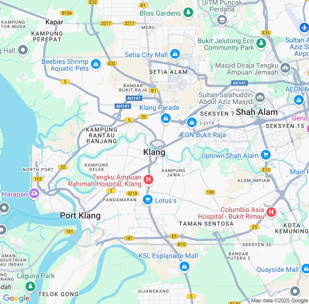 Map image for Intellectual Property Lawyers in Klang and Selangor IP firms at coordinates  ; .