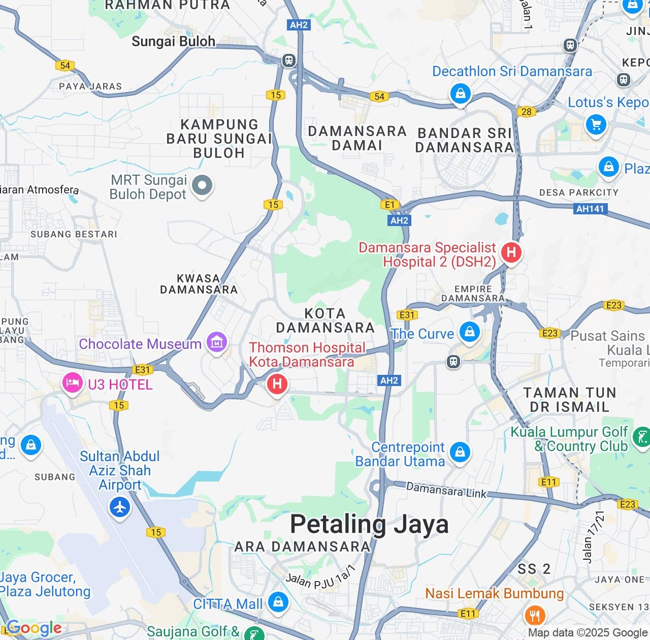 Map image for Intellectual Property Lawyers in Kota Damansara and Selangor IP firms at coordinates  ; .