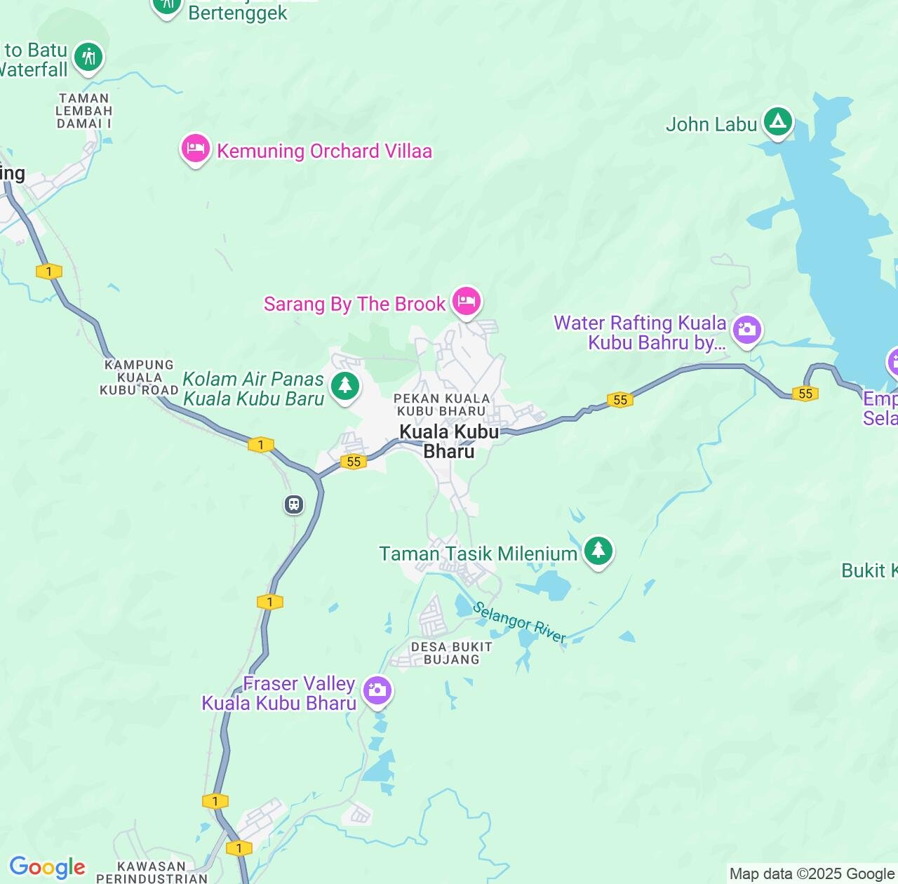 Map image for Intellectual Property Lawyers in Kuala Kubu Baharu and Selangor IP firms at coordinates  ; .