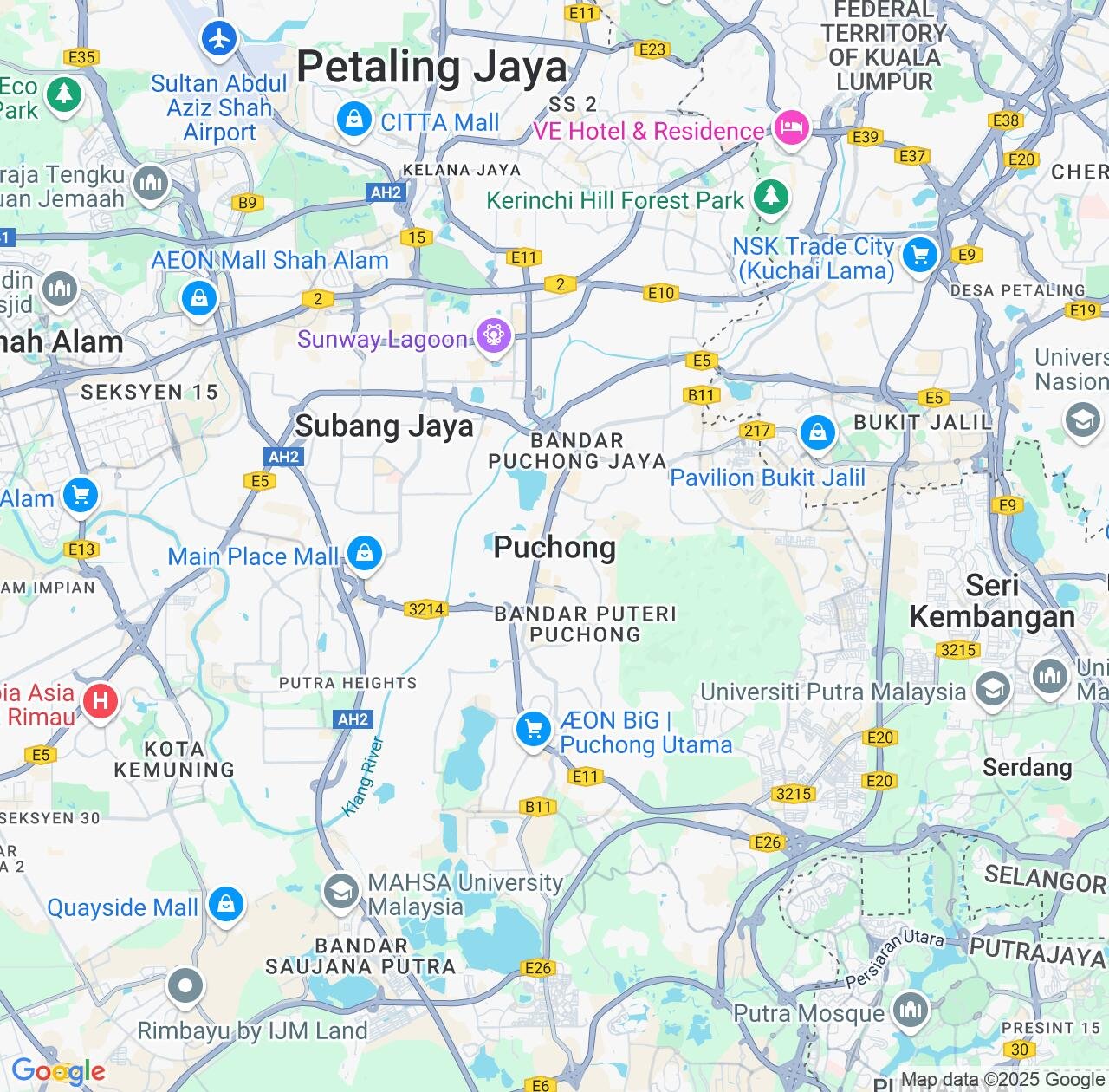 Map image for Intellectual Property Lawyers in Puchong and Selangor IP firms at coordinates  ; .