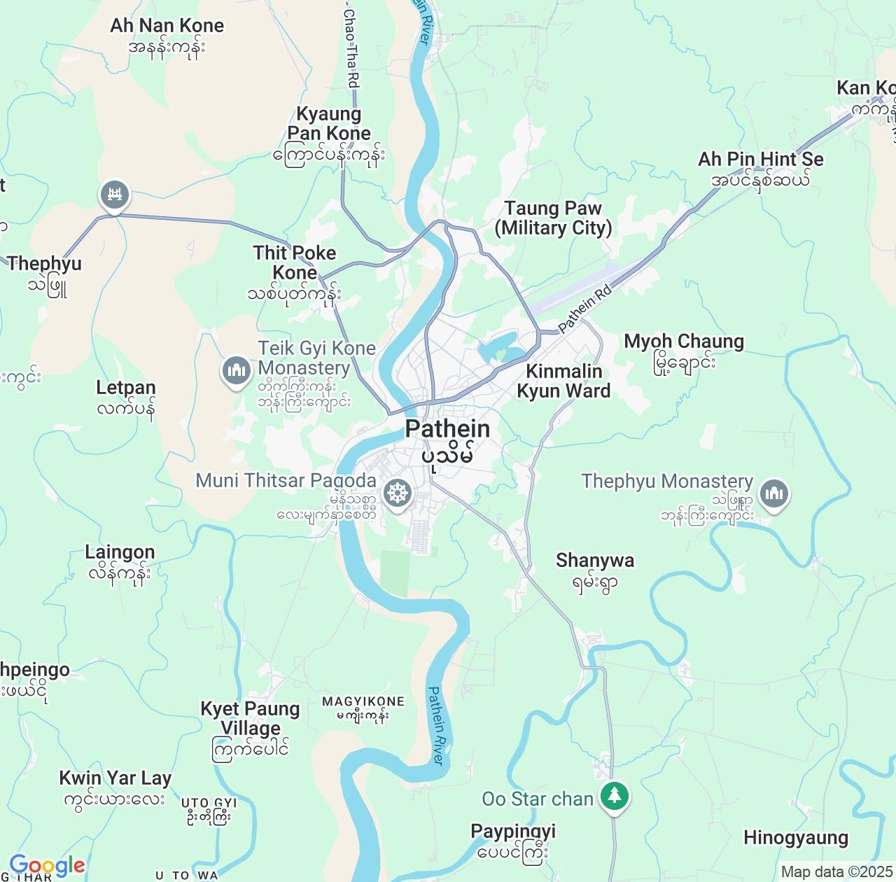 Map image for Intellectual Property Lawyers in Pathein and Ayeyarwady IP firms at coordinates  ; .