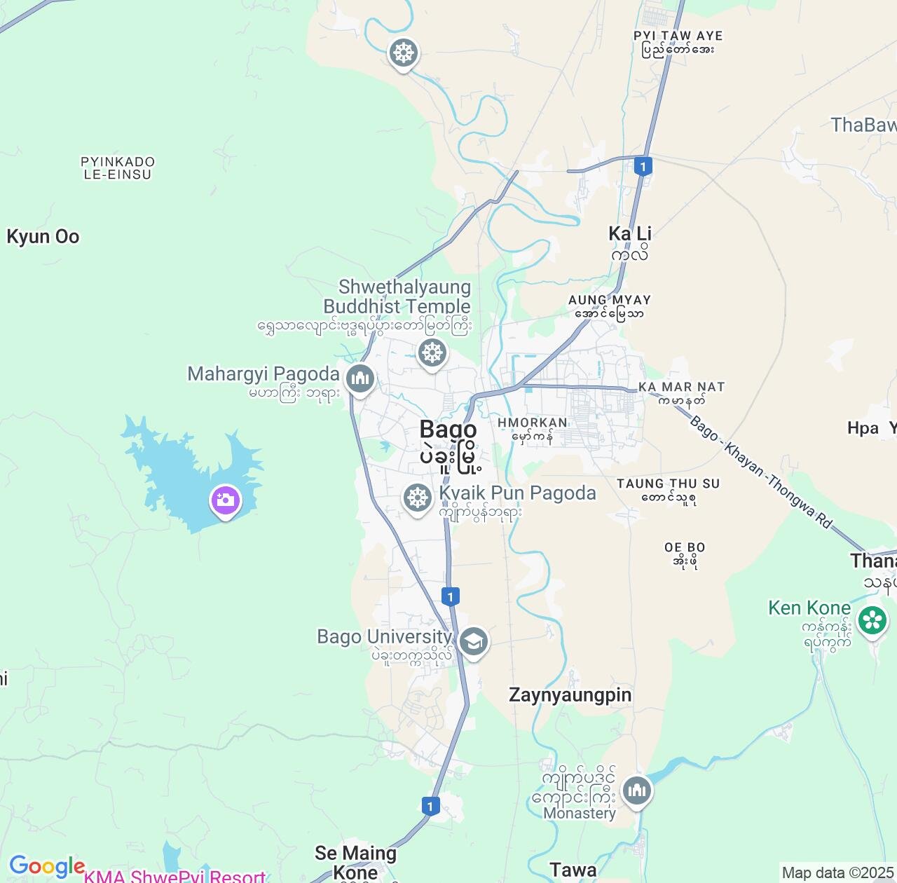 Map image for Intellectual Property Lawyers in Bago and Bago Region IP firms at coordinates  ; .
