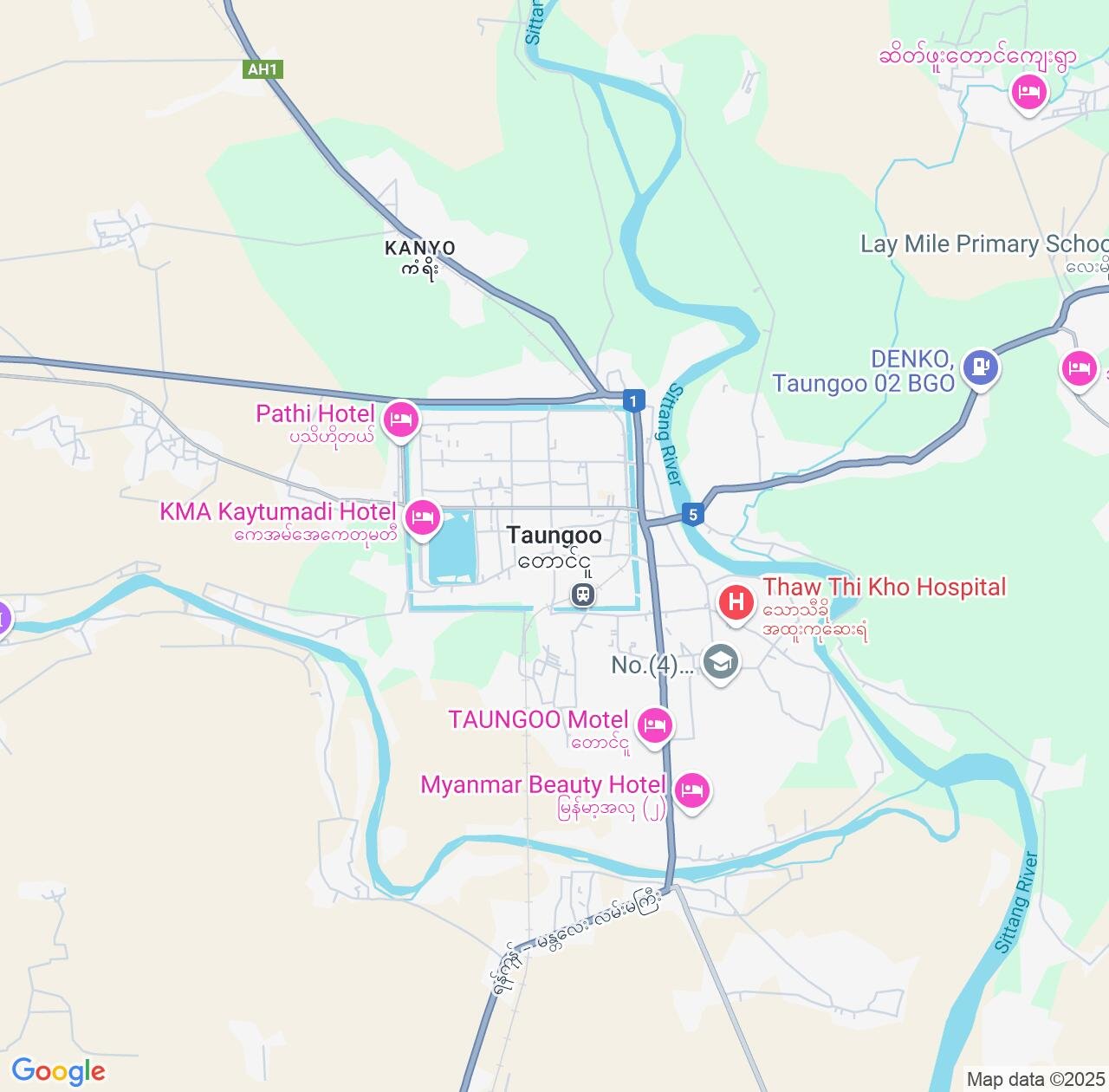 Map image for Intellectual Property Lawyers in Taungoo and Bago Region IP firms at coordinates  ; .