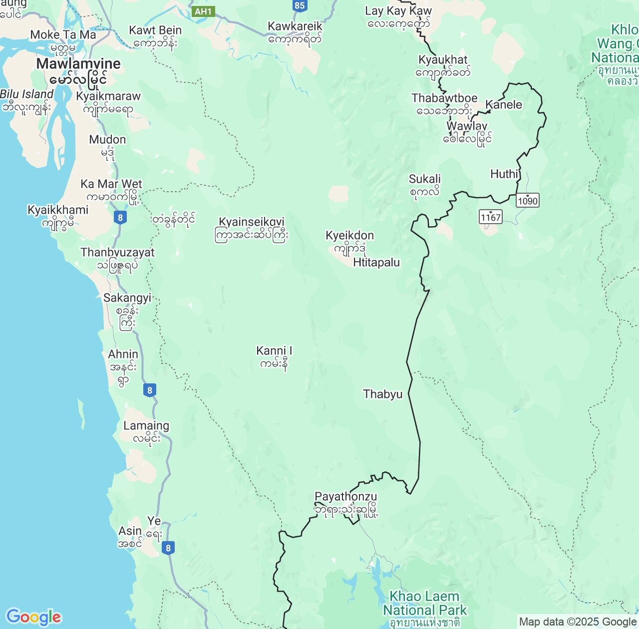 Map image for Intellectual Property Lawyers in Kyain Seikgyi Township and Kayin State IP firms at coordinates  ; .