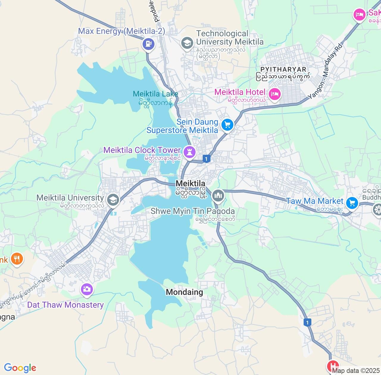 Map image for Intellectual Property Lawyers in Meiktila and Mandalay Region IP firms at coordinates  ; .