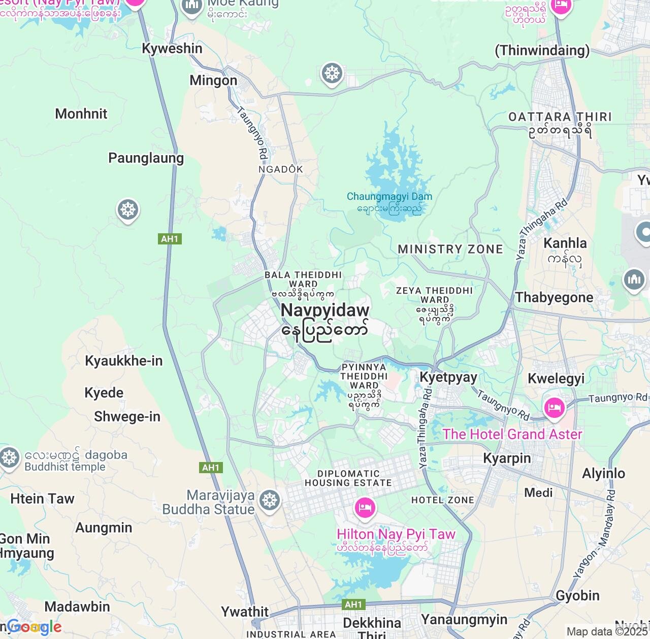 Map image for Intellectual Property Lawyers in Nay Pyi Taw and Myanmar IP firms at coordinates  ; .