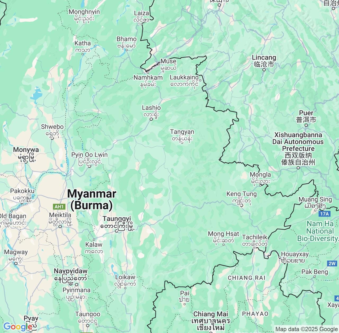 Map image for Intellectual Property Lawyers in Shan State and Myanmar IP firms at coordinates  ; .