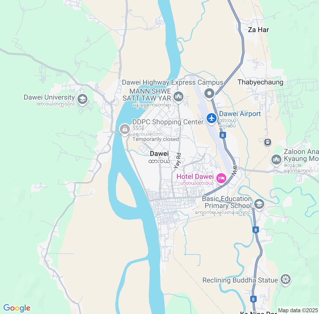 Map image for Intellectual Property Lawyers in Dawei and Tanintharyi Region IP firms at coordinates  ; .