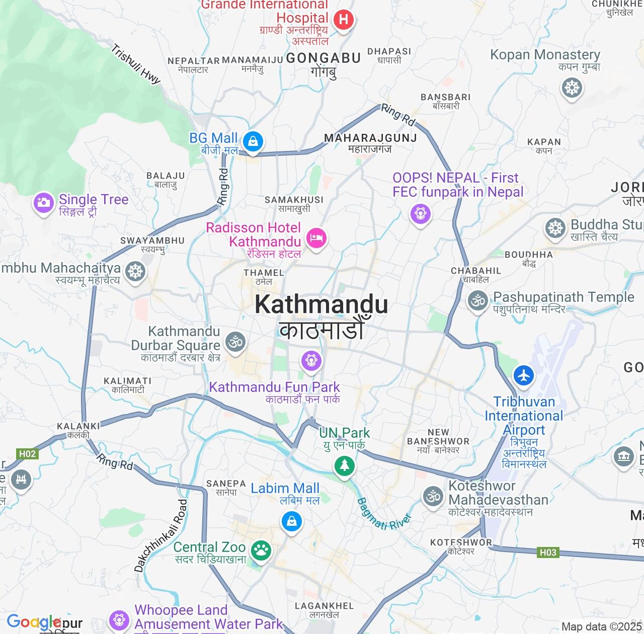 Map image for Intellectual Property Lawyers in Kathmandu and Bagmati Province IP firms at coordinates  ; .