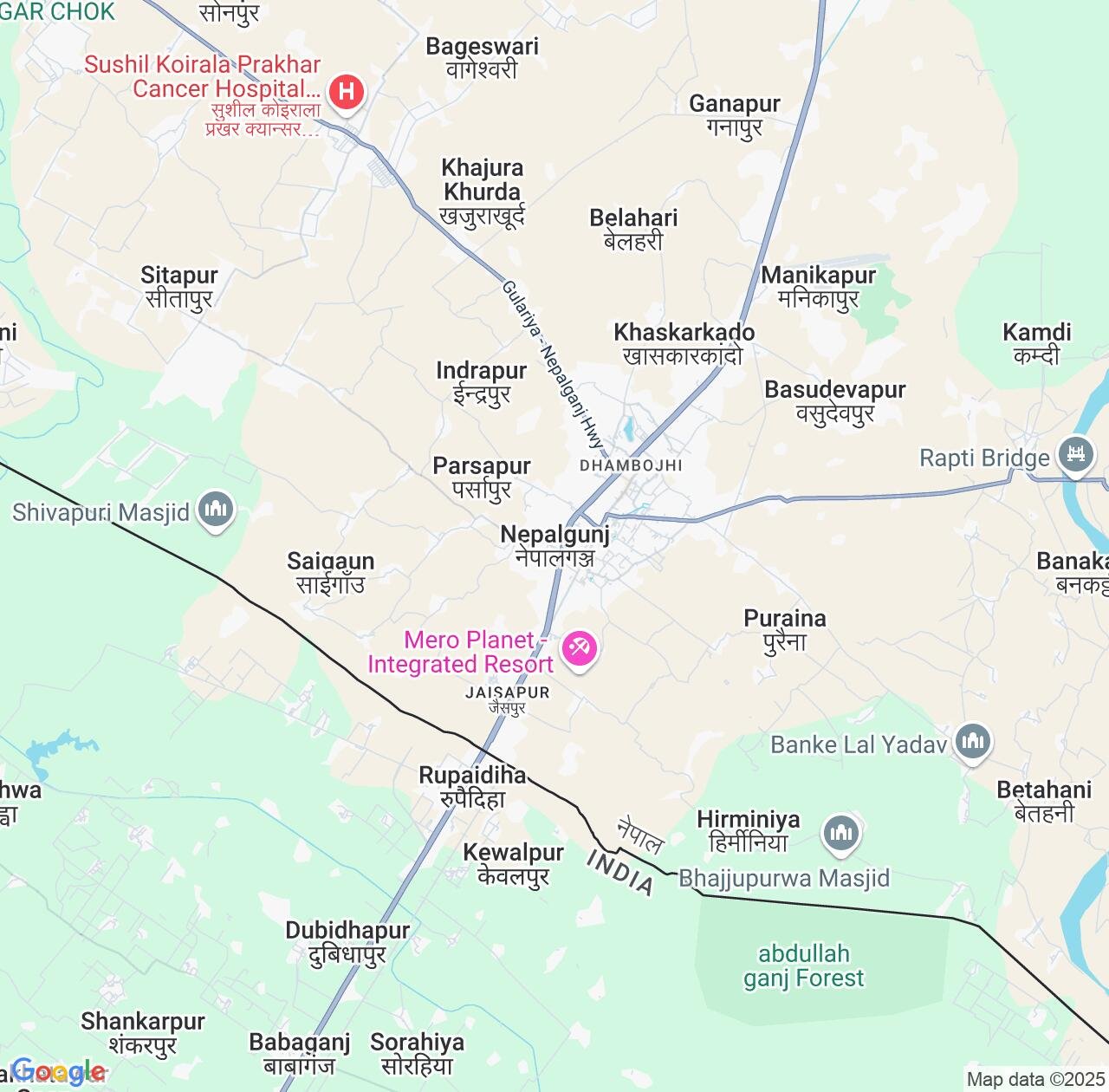 Map image for Intellectual Property Lawyers in Nepalgunj and Lumbini Province IP firms at coordinates  ; .