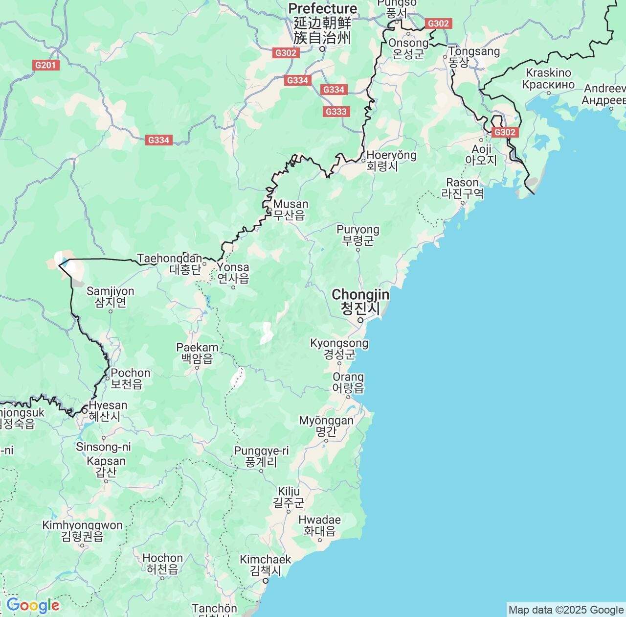 Map image for Intellectual Property Lawyers in North Hamgyong and North Korea IP firms at coordinates  ; .