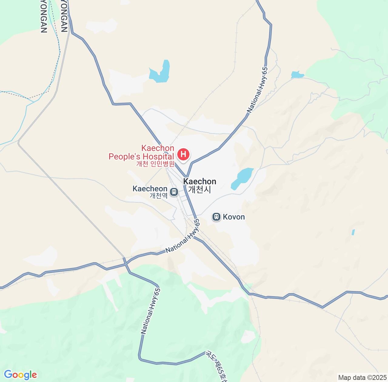 Map image for Intellectual Property Lawyers in Kaech'on and South Pyongan IP firms at coordinates  ; .