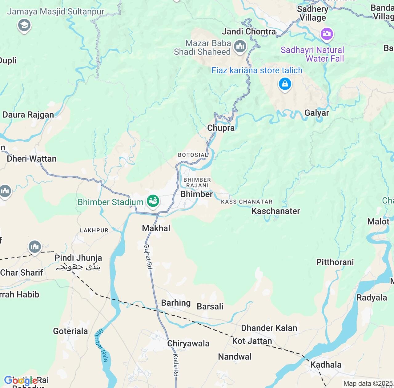 Map image for Intellectual Property Lawyers in Bhimber and Azad Jammu and Kashmir(POK) IP firms at coordinates  ; .