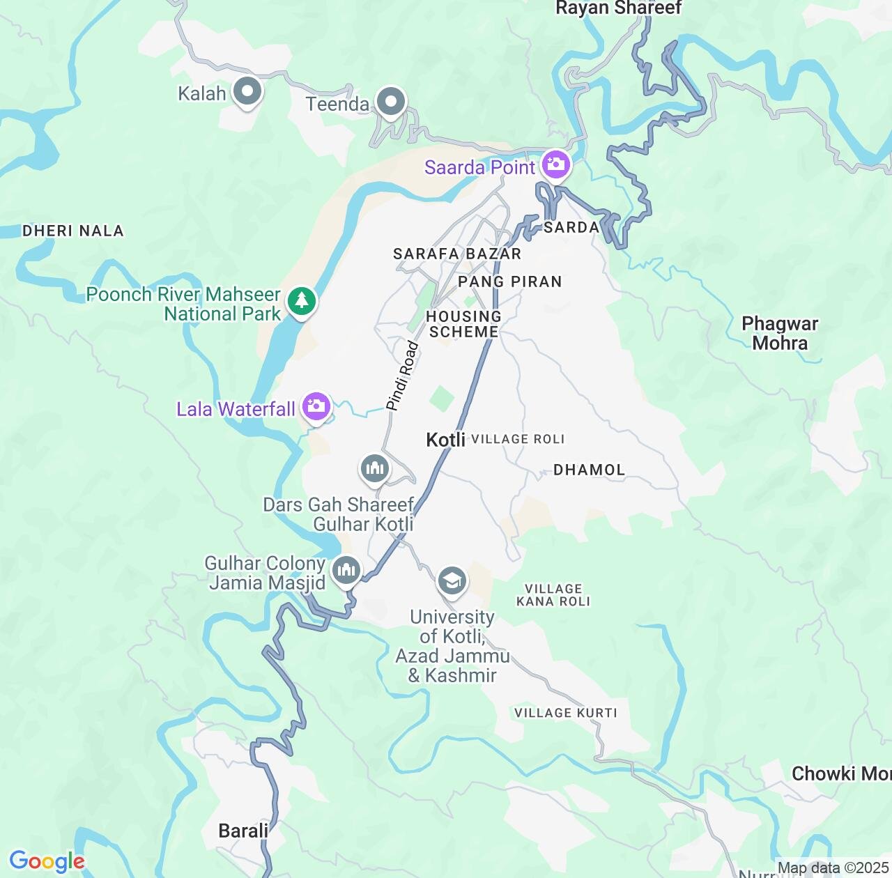 Map image for Intellectual Property Lawyers in Kotli and Azad Jammu and Kashmir(POK) IP firms at coordinates  ; .