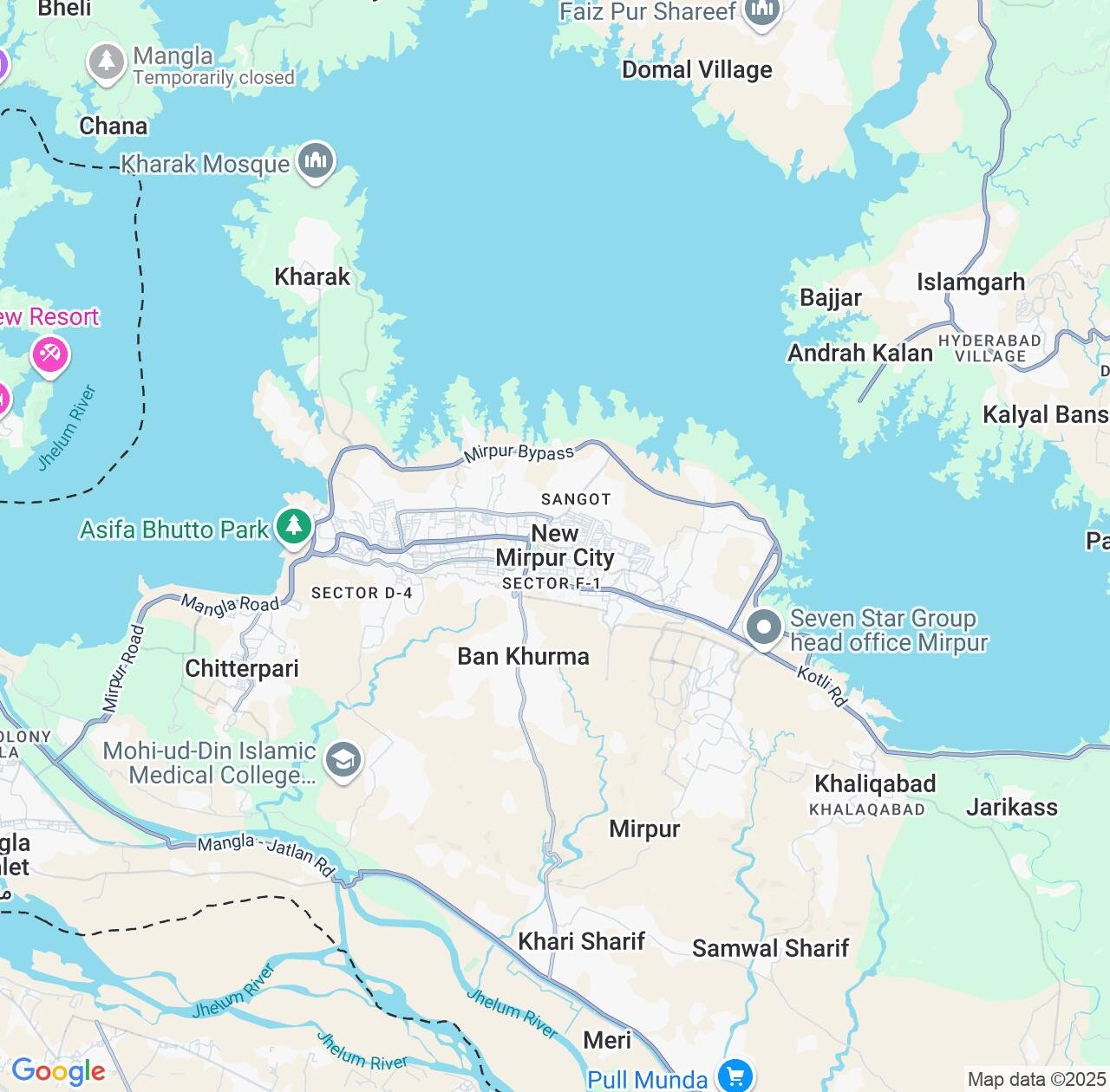 Map image for Intellectual Property Lawyers in New Mirpur and Azad Jammu and Kashmir(POK) IP firms at coordinates  ; .